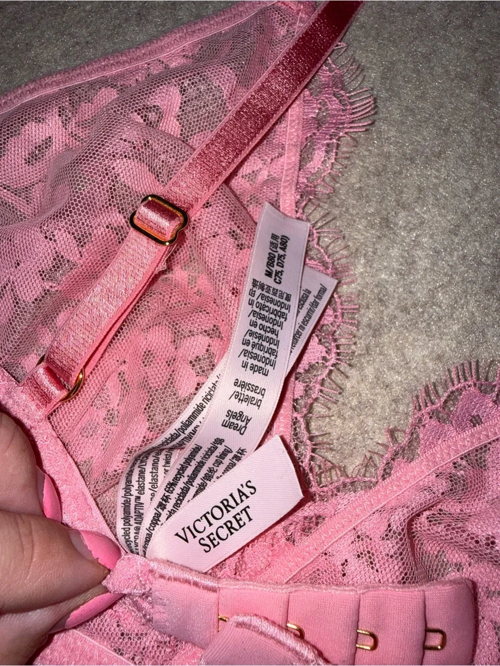 Victoria's Secret Pink Floral Lace Bralette‎
